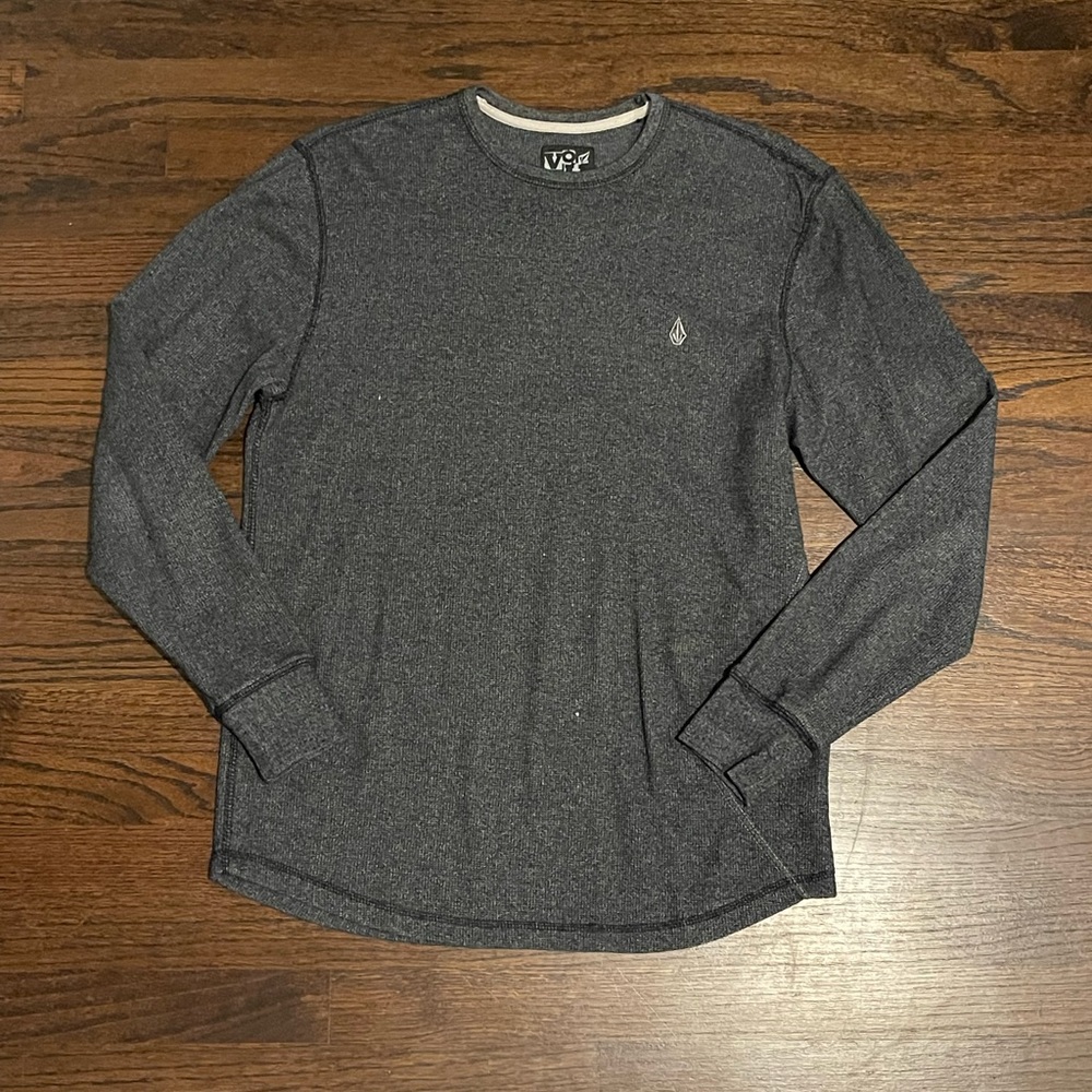 Men’s Volcom Gray Long-sleeve Shirt